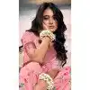 Cotton Silk Printed Casual Wear Plus Size Saree In Pink - 10691195497