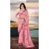 Cotton Silk Printed Casual Wear Plus Size Saree In Pink - 10691195497