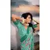 Cotton Silk Printed Casual Wear Plus Size Saree In Teal Blue - 10691195500