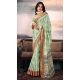 Cotton Silk Printed Casual Wear Saree In Mint Green - 10691195501