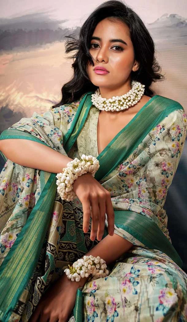 Multi Color Cotton Silk Printed Casual Wear Saree - 10691195502