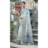 Organza Digital Printed Traditional Wear Plus Size Saree In Sky Blue - 10738195769