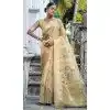 Organza Digital Printed Traditional Wear Plus Size Saree In Chiku - 10738195771