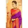 Purple Paithani Weaving Work Traditional Wear Plus Size Saree - 10742195794