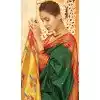 Paithani Weaving Work Traditional Wear Plus Size Saree In Green - 10742195795