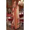 Beige Super VB Silk Printed Party Wear Plus Size Saree - 10743195800