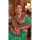 Super VB Silk Printed Party Wear Saree In Green - 10743195801