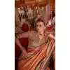 Orange Super VB Silk Printed Party Wear Plus Size Saree - 10743195804