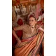 Orange Super VB Silk Printed Party Wear Saree - 10743195804