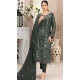 Dark Grey Fox Georgette Embroidered Pakistani Salwar Suit - 10751195936