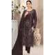 Brown Fox Georgette Embroidered Pakistani Salwar Suit - 10751195944