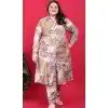 Premium Vertical Printed Festival Wear Readymade Kurta With Bottom In Multi Color - 10773196038