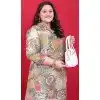 Multi Color Premium Vertical Printed Festival Wear Readymade Kurta With Bottom - 10773196039
