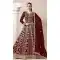 Faux Georgette Sequins Work Anarkali Style Salwar Suit In Maroon - 10779196073