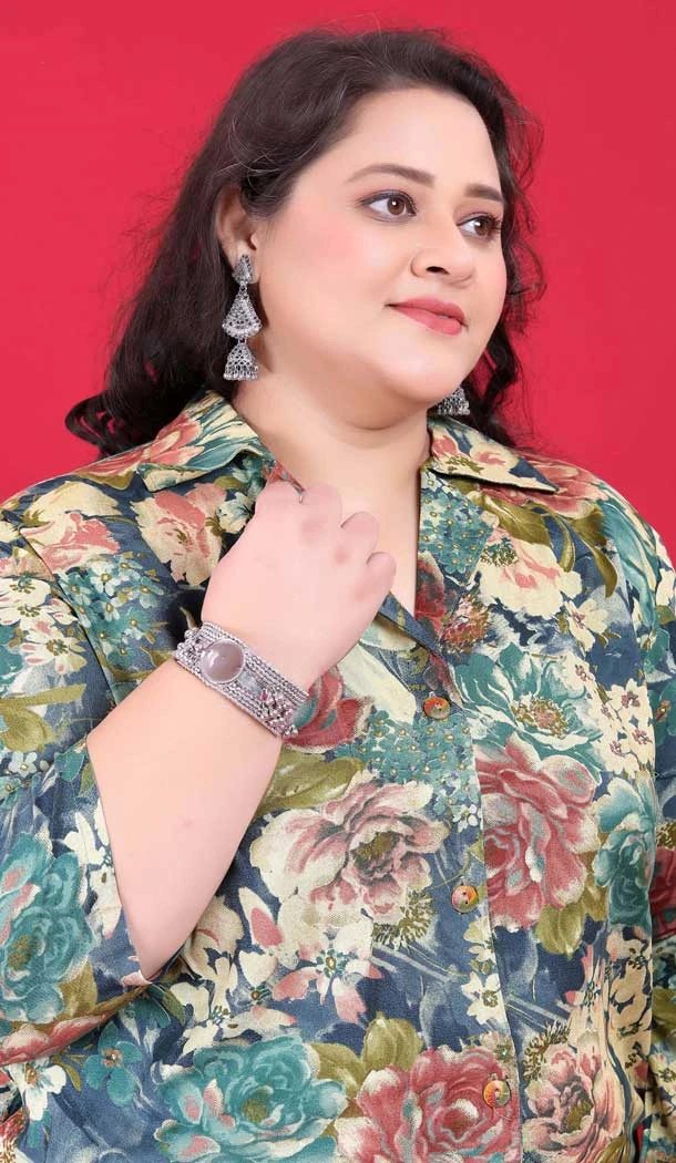 Rayon Printed Festival Wear Readymade Kurta With Bottom In Blue - 10780196074