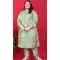 Premium Vertical Printed Festival Wear Readymade Kurta With Bottom In Pista Green - 10780196075