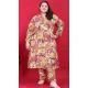 Rayon Printed Festival Wear Readymade Kurta With Bottom In Purple - 10780196076
