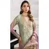 Green Georgette Embroidered Pakistani Style Palazzo Plus Size Salwar Suit - 10797196188