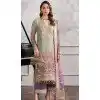 Green Georgette Embroidered Pakistani Style Palazzo Plus Size Salwar Suit - 10797196188