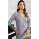 Purple Georgette Embroidered Pakistani Style Palazzo Salwar Suit - 10797196189
