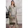 Grey Georgette Embroidered Pakistani Style Palazzo Plus Size Salwar Suit - 10797196190