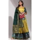 Lichi Silk Weaving Work Party Wear Lehenga Choli In Mustard - 10629195129