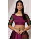 Lichi Silk Zari Work Party Wear Lehenga Choli In Purple - 10644195221