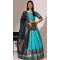 Lichi Silk Zari Work Party Wear Lehenga Choli In Firozi Blue - 10644195222