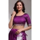 Purple Silk Mirror Work Festival Wear Lehenga Choli - 10645195225
