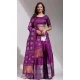Purple Silk Mirror Work Festival Wear Lehenga Choli - 10645195225