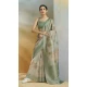 Weaving Silk Printed Party Wear Saree In Light Green - 10735195746