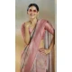Weaving Silk Printed Party Wear Saree In Pink - 10735195747