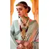 Viscose Silk Printed Work Traditional Wear Plus Size Saree In Multi Color - 10737195762