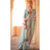 Viscose Silk Printed Work Traditional Wear Plus Size Saree In Multi Color - 10737195762