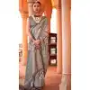 Traditional Viscose Silk Printed Work Festival Wear Plus Size Saree In Multi Color - 10737195763