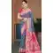 Multi Color Silk Woven Work Traditional Wear Saree - 10880196803