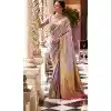 Soft Silk Zari Work Traditional Wear Plus Size Saree In Lavender - 10881196808