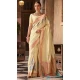 Soft Silk Zari Work Traditional Wear Saree In Light Yellow - 10881196809