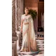 Soft Silk Zari Work Traditional Wear Saree In Off White - 10881196812