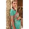 Soft Silk Zari Work Traditional Wear Plus Size Saree In Rama Blue - 10881196813