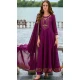 Purple Vichitra Silk Embroidered Readymade Salwar Suit - 10900196937