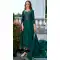 Teal Blue Blue Vichitra Silk Embroidered Readymade Salwar Suit - 10900196939