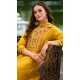 Yellow Vichitra Silk Embroidered Readymade Salwar Suit - 10900196940