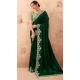 Green Art Silk Embroidered Party Wear Saree - 10809196273
