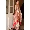 Off White Soft Silk Zari Work Traditional Wear Plus Size Saree - 10861196687