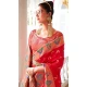 Red Soft Silk Zari Work Traditional Wear Saree - 10861196688