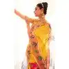 Yellow Soft Silk Zari Work Traditional Wear Plus Size Saree - 10861196689