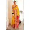 Yellow Soft Silk Zari Work Traditional Wear Plus Size Saree - 10861196689
