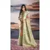 Light Green Pratistha Silk Weaving Work Party Wear Plus Size Saree - 10862196696