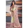 Mint Green Color Pratistha Silk Weaving Work Party Wear Plus Size Saree - 10862196697
